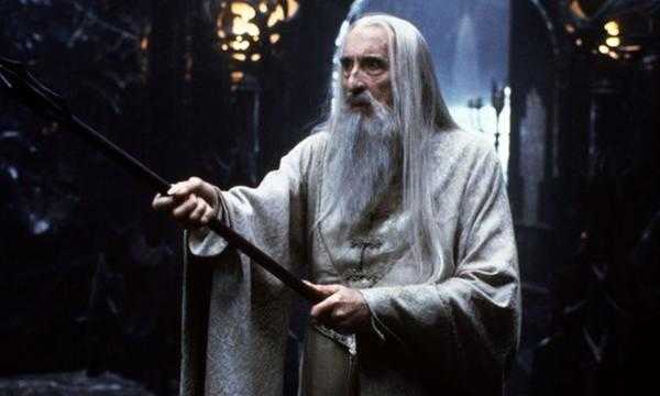 Ο Christopher Lee ως Saruman Ο Christopher Lee ως Saruman