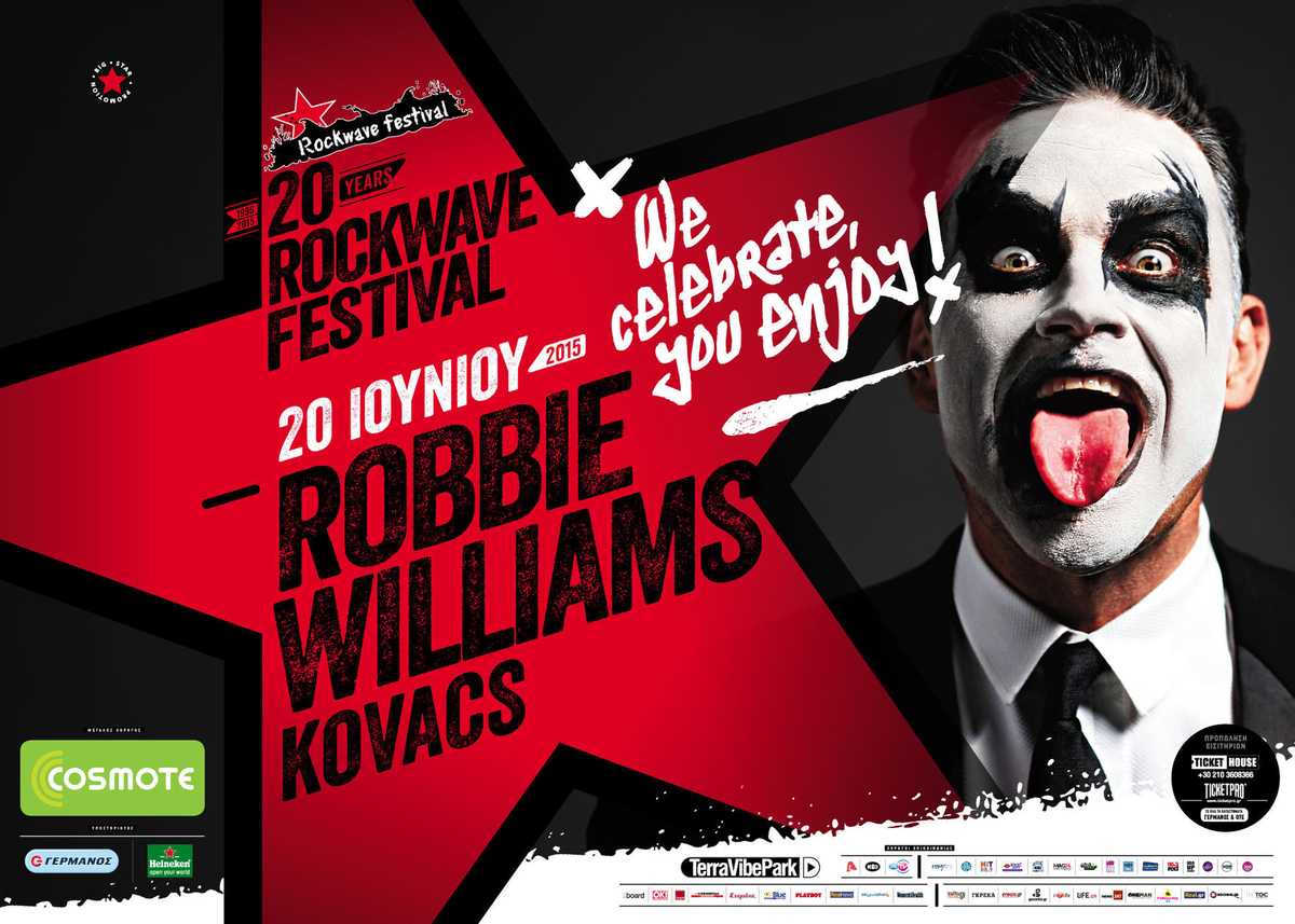 Robbie Williams Rockwave Festival 2015