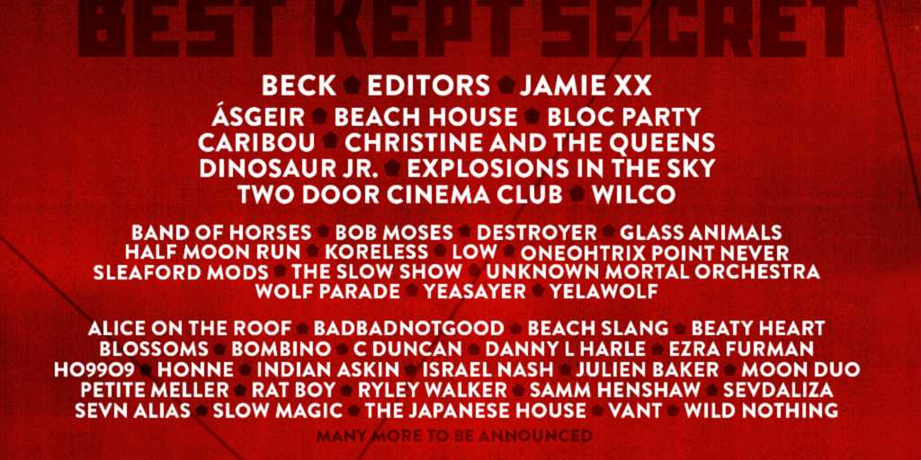 Best Kept Secret 2016 lineup Best Kept Secret 2016 lineup