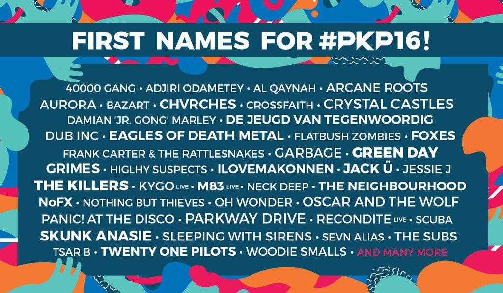 Pukkelpop Festival 2016 First names Pukkelpop Festival 2016 First names