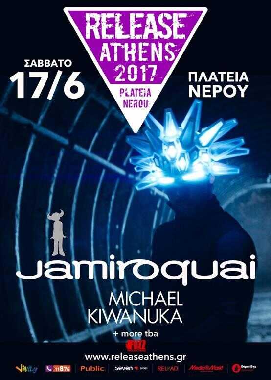 Οι Jamiroquai & Michael Kiwanuka στο Release Athens Festival 2017! Οι Jamiroquai & Michael Kiwanuka στο Release Athens Festival 2017!