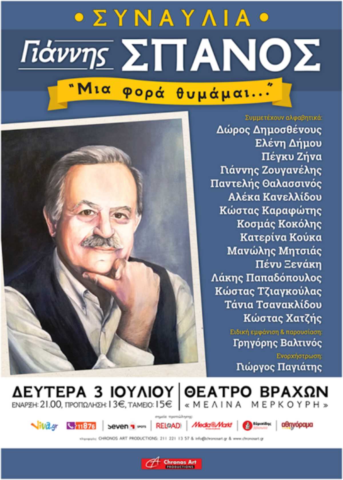 Γιάννης Σπανός Θέατρο Βράχων