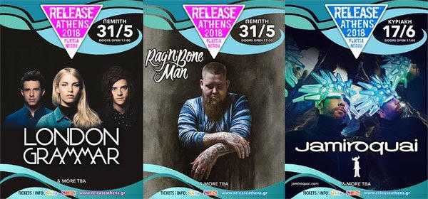 Release Athens 2018 Προπώληση Release Athens 2018 Προπώληση