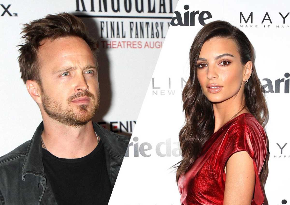 Aaron Paul and Emily Ratajkowski