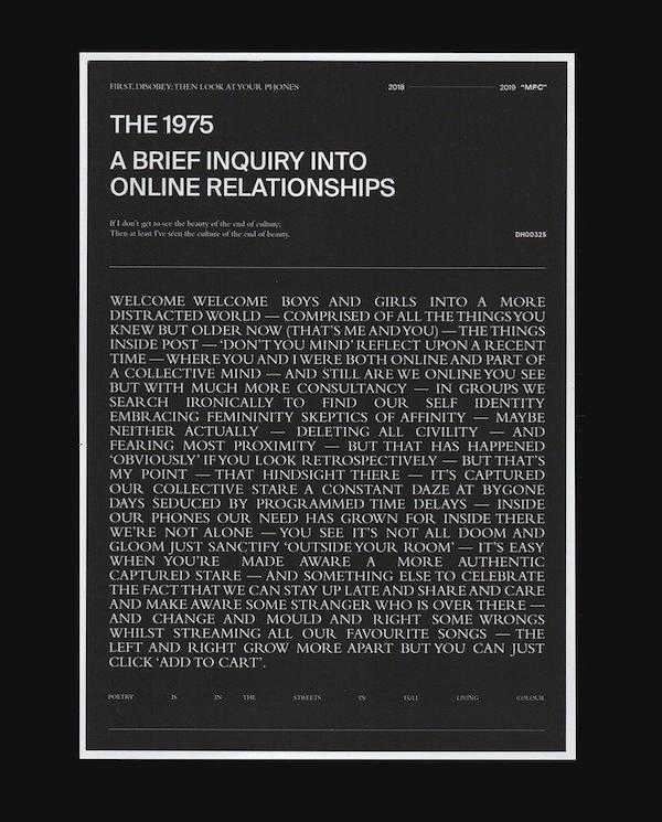 The 1975 - A Brief Inquiry Into Online Relationships The 1975 - A Brief Inquiry Into Online Relationships