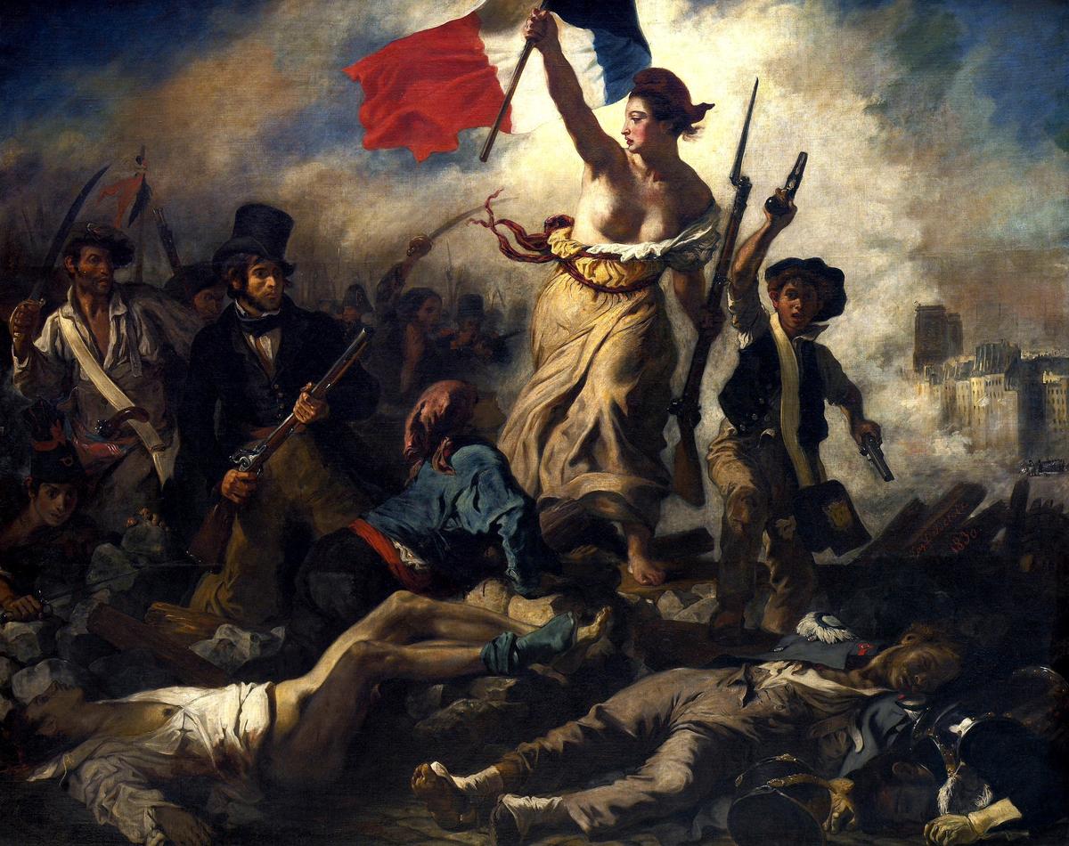 Η Ελευθερία οδηγεί τον Λαό, Eugène Delacroix, 1830.