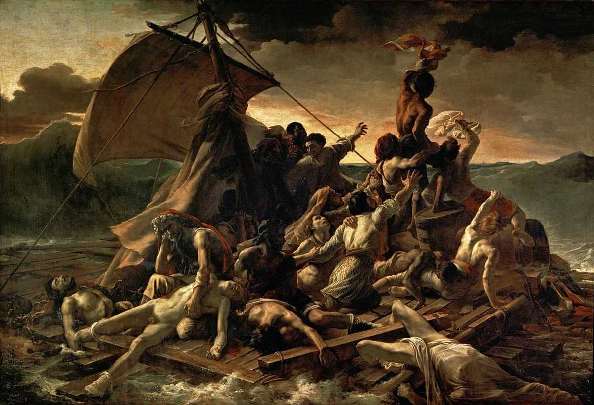 1200px JEAN LOUIS THÉODORE GÉRICAULT   La Balsa de la Medusa (Museo del Louvre, 1818 19)