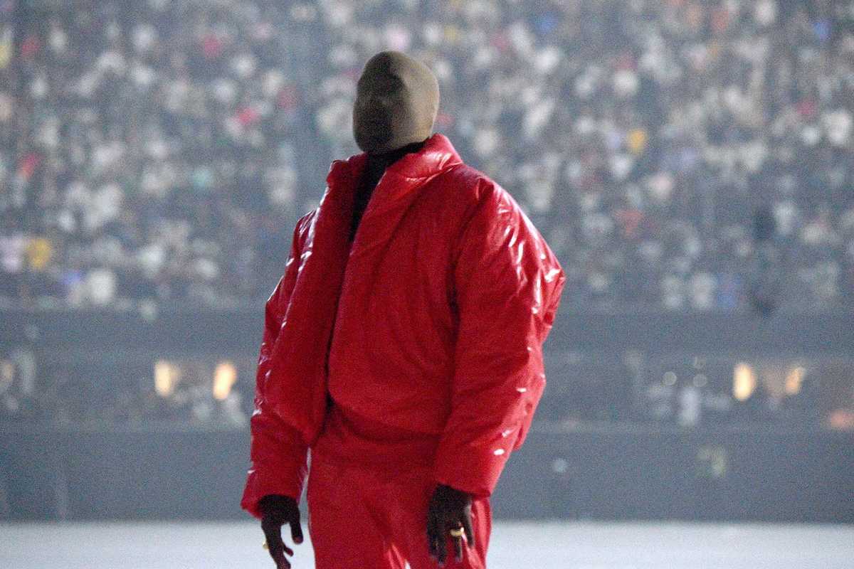 Kanye West during a Donda listening event.